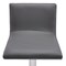 Armen Living Crystal Adjustable Height Swivel Gray Faux Leather and Gray Walnut Bar Stool LCCRBAGRBS - alternate 2